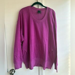 Z By Zella One on One Pullover magenta Sweatshirt kangaroo pocket 2X